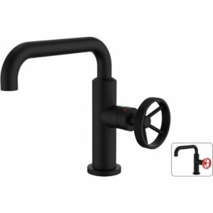 Mixer Tap Rousseau industrial Matte back Metal