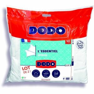 Set of 2 Pillows DODO L’Essentiel Médium White 50 x 70 cm