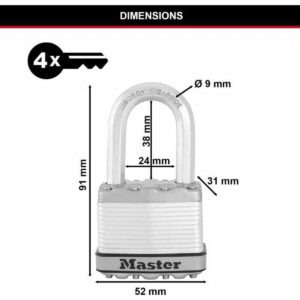 Key padlock Master Lock (3 Units)