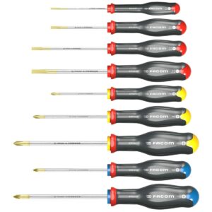 Screwdriver Set Facom 9 Pieces Screwdriver Set