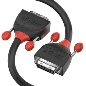 DVI Cable LINDY 36258 Black 5 m