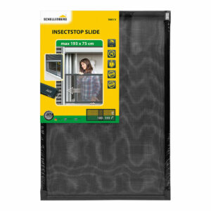 Mosquito net Schellenberg Anthracite Aluminium Extendable With frame Fibreglass 75 x 100 cm