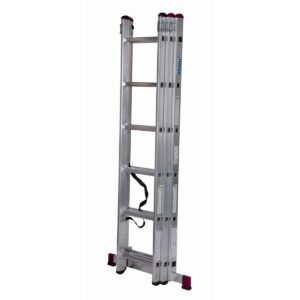 6-step folding ladder Krause 30368 Silver Steel