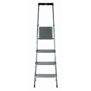 4-step folding ladder Krause 126221 Silver Aluminium