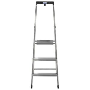 3-step folding ladder Krause 126313 Silver Aluminium