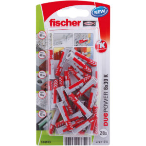 Studs Fischer DuoPower 534993 Ø 6 x 30 mm Nylon (45 Units)