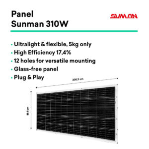 Self-Installable Solar Kit Tornasol Energy KitPlug&PlayFlex300 300 W IP68