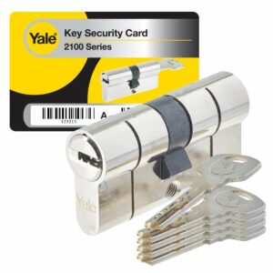 Security cylinder Yale YC2100 DB 35X35 NI 35 x 35 mm Brass