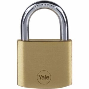 Key padlock Yale Rectangular Golden