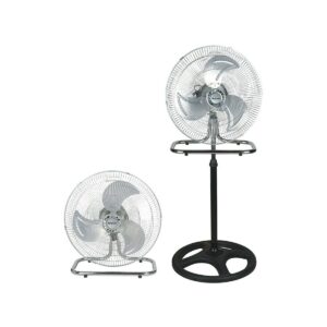 Freestanding Fan Ravanson WT-7046 Black Steel 80 W