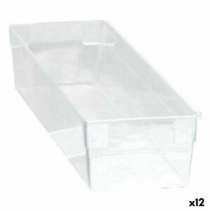 Multi-use Box Modular Transparent 30,5 x 8 x 5,3 cm (12 Units)