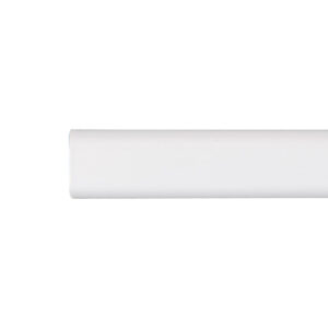 Wardrobe rail Stor Planet Cintacor White Oval 100 cm 15 x 25 mm