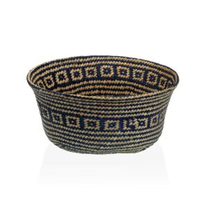 Decorative basket Versa Blue Circular