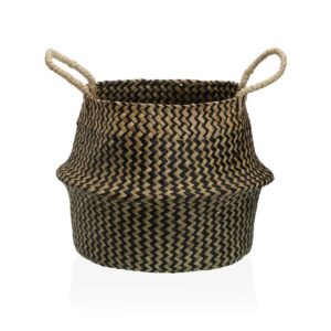 Decorative basket Versa Black Circular