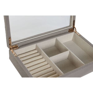 Jewelry box Home ESPRIT Beige Crystal 29,5 x 19,5 x 6 cm