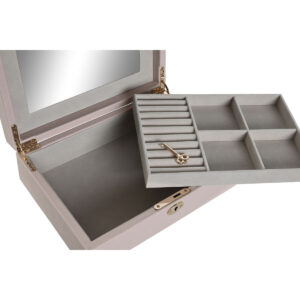 Jewelry box Home ESPRIT Light Pink 27 x 19 x 9 cm