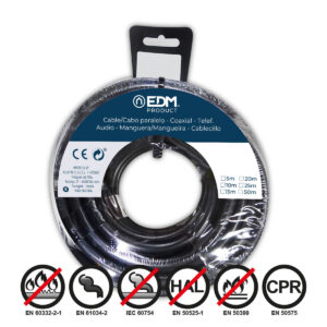 Cable EDM 10 m Black 1,5 mm