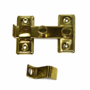 Door latch EDM Reversible 8 cm Polished brass