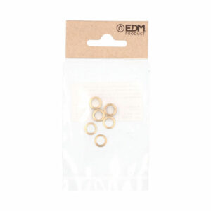 Washers EDM OV02 Oval Hinges Brass Ø 10 mm 10 x 7 x 1,5 mm