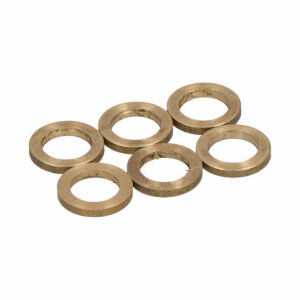 Washers EDM OV02 Oval Hinges Brass Ø 12 mm 12 x 8 x 1,5 mm