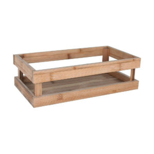 Storage Box Inde Bamboo 32,5 x 17,6 x 10 cm (3 Units)