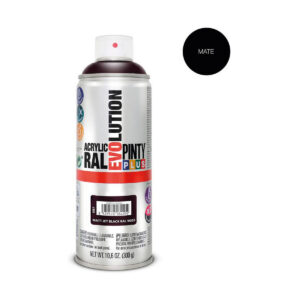 Spray paint Pintyplus Evolution RAL 9005 400 ml Matt Jet Black