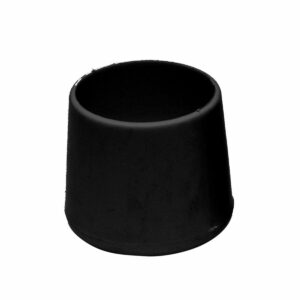 Ferrule/Terminal plug Micel CNT07 Black Natural rubber Circular Ø 14 x 20 mm (25 Units)