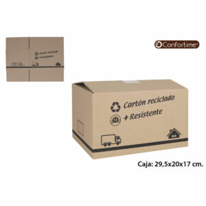 Multi-use Box Confortime Cardboard (20 Units) (29,5 x 20 x 17 cm)