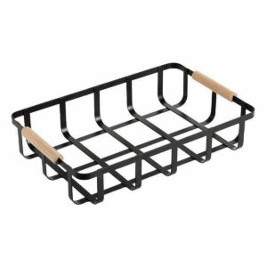 Multi-purpose basket Confortime Black 36 x 24,3 x 8 cm (6 Units)