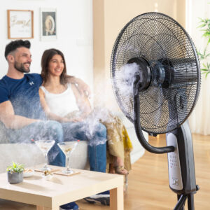 Nebuliser Pedestal Fan with Remote Control InnovaGoods Black 2,8 L 90 W (Refurbished B)