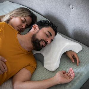 Viscoelastic Cervical Pillow for Couples Cozzy InnovaGoods White Viscoelastic foam (Refurbished A)