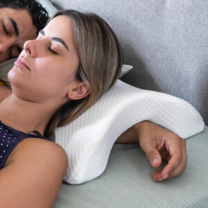 Viscoelastic Cervical Pillow for Couples Cozzy InnovaGoods White Viscoelastic foam (Refurbished A)