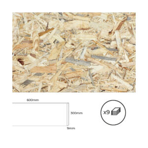 Plywood Board Bertini OSB 60 x 30 cm (9Units)