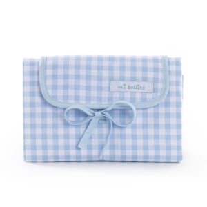 Portable baby changer Mi bollito Blue Elegant Gingham 1 x 67 x 47 cm