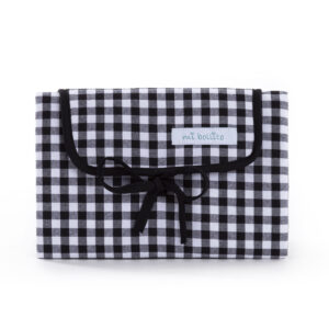 Portable baby changer Mi bollito Black Elegant Gingham 1 x 67 x 47 cm