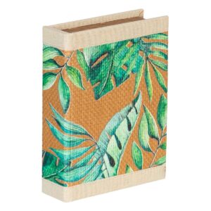 Multi-use Box Sheets Natural Rattan 24 x 18 x 6 cm DMF (2 Units)