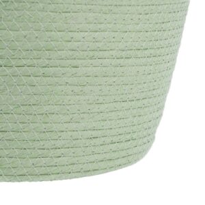 Set of Baskets Rope Light Green 26 x 26 x 33 cm (3 Pieces)