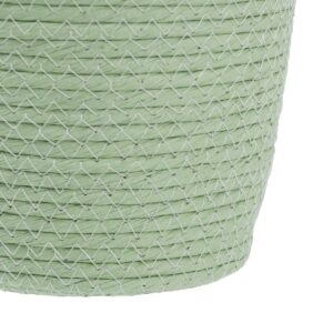 Set of Baskets Rope 17 x 17 x 20 cm Light Green (3 Pieces)