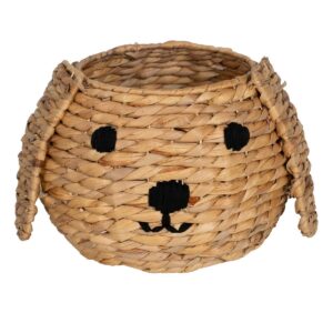 Basket Dog Black Beige Natural Fibre 27 x 27 x 19 cm