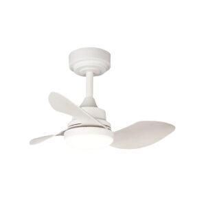 Ceiling Fan with Light Romimex White Grey