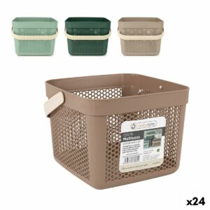 Multi-purpose basket Confortime Plastic 8 L 23,5 x 23,5 x 18,5 cm (24 Units)