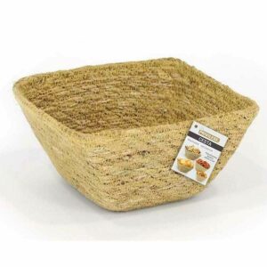 Multi-purpose basket Privilege Seagrass Squared 16 x 16 x 8 cm (24 Units)