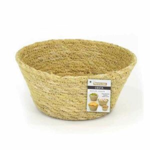 Multi-purpose basket Privilege Seagrass Circular 10 x 6 cm (24 Units)