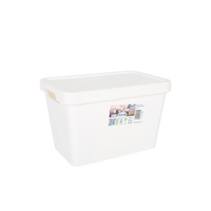 Storage Box with Lid Tontarelli Maya White 6,4 L 28 x 18 x 17,7 cm (12 Units)