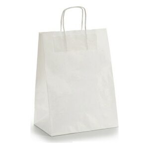 Paper Bag 24 x 12 x 40 cm White (25 Units)