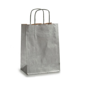 Paper Bag Silver (18 x 8 x 31 cm) (25 Units)