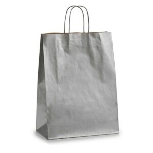 Paper Bag Silver (32 X 12 X 50 cm) (25 Units)