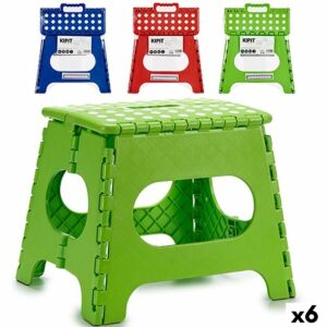 Folding Stool Plastic 33 x 26 x 27 cm (6 Units)