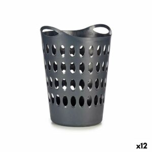 Laundry Basket Anthracite Plastic 50 L 44 x 56 x 41 cm (12 Units)