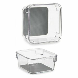 Drawer Organizer Recycled plastic Grey 9,3 x 4,5 x 9,3 cm (24 Units)